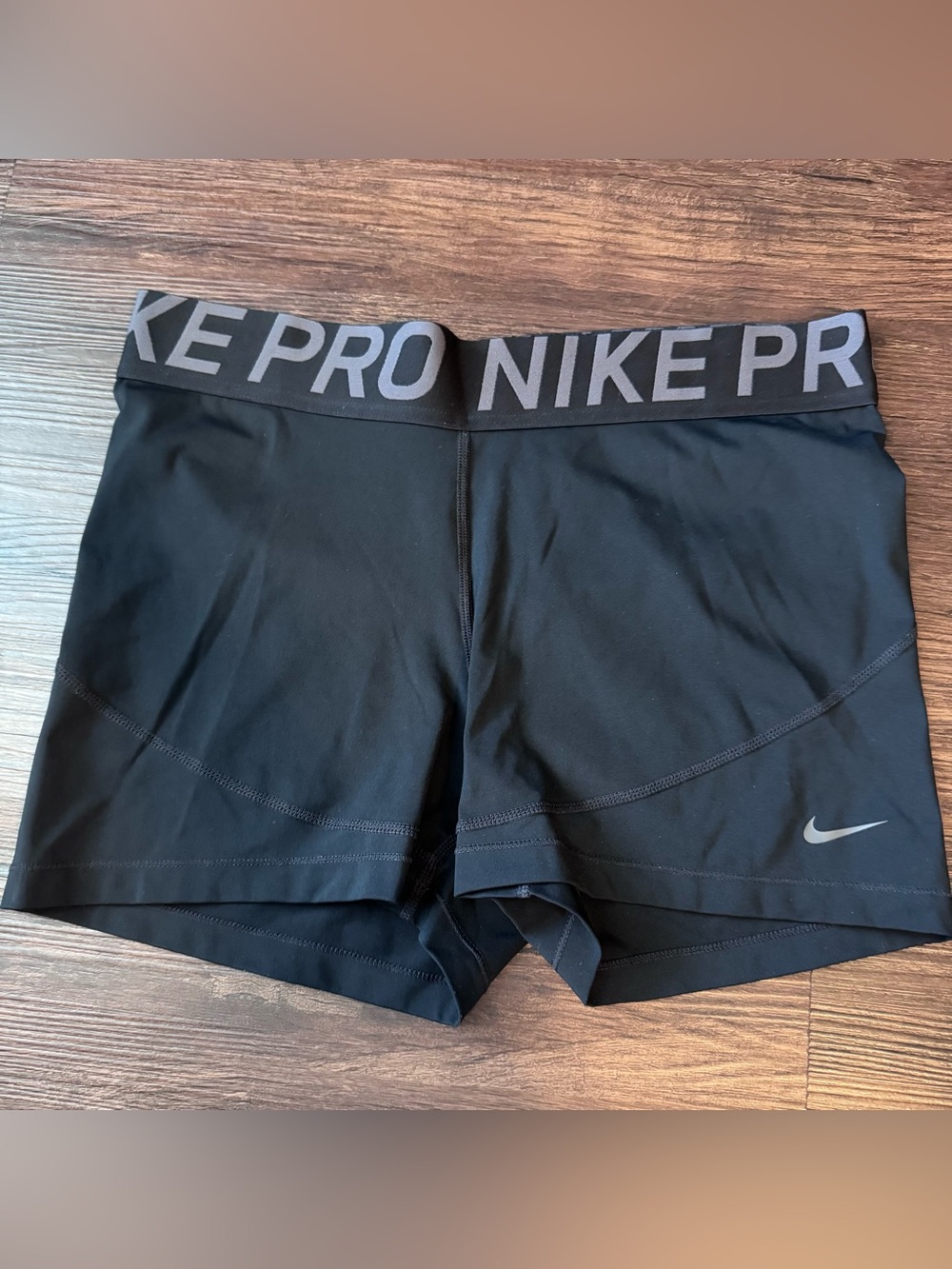 Nike Pro Dri-FIT Shorts Womens XL Black Spandex Compression Volleyball Training